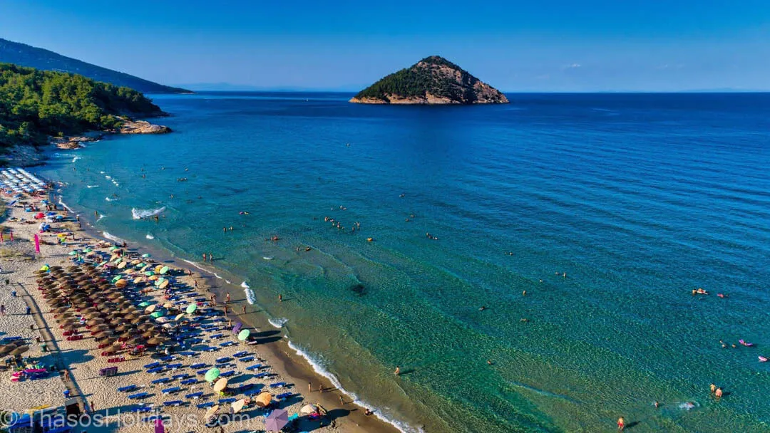 paradise beach thassos
