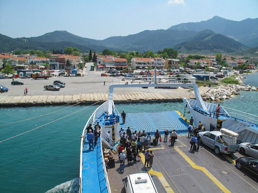 Ferry Boat Thassos from Keramoti to Thassos Town Limenas and back picture of Thassos Link boat
