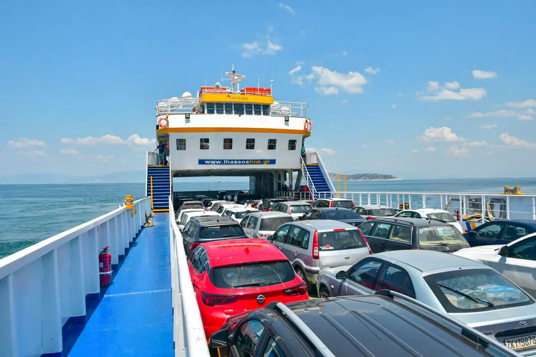 Ferry Boat Thassos from Keramoti to Thassos Town Limenas and back picture of Thassos Link boat