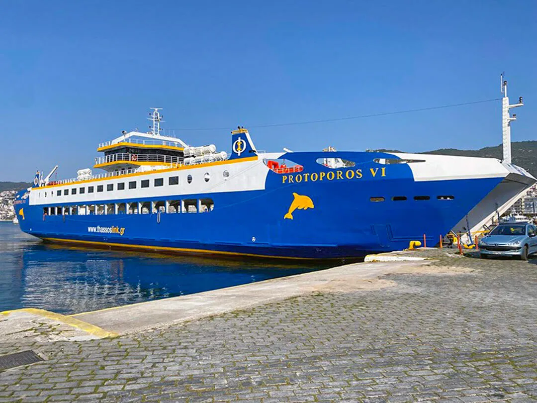 Ferry Boat Thassos from Keramoti to Thassos Town Limenas and back picture of Thassos Link boat